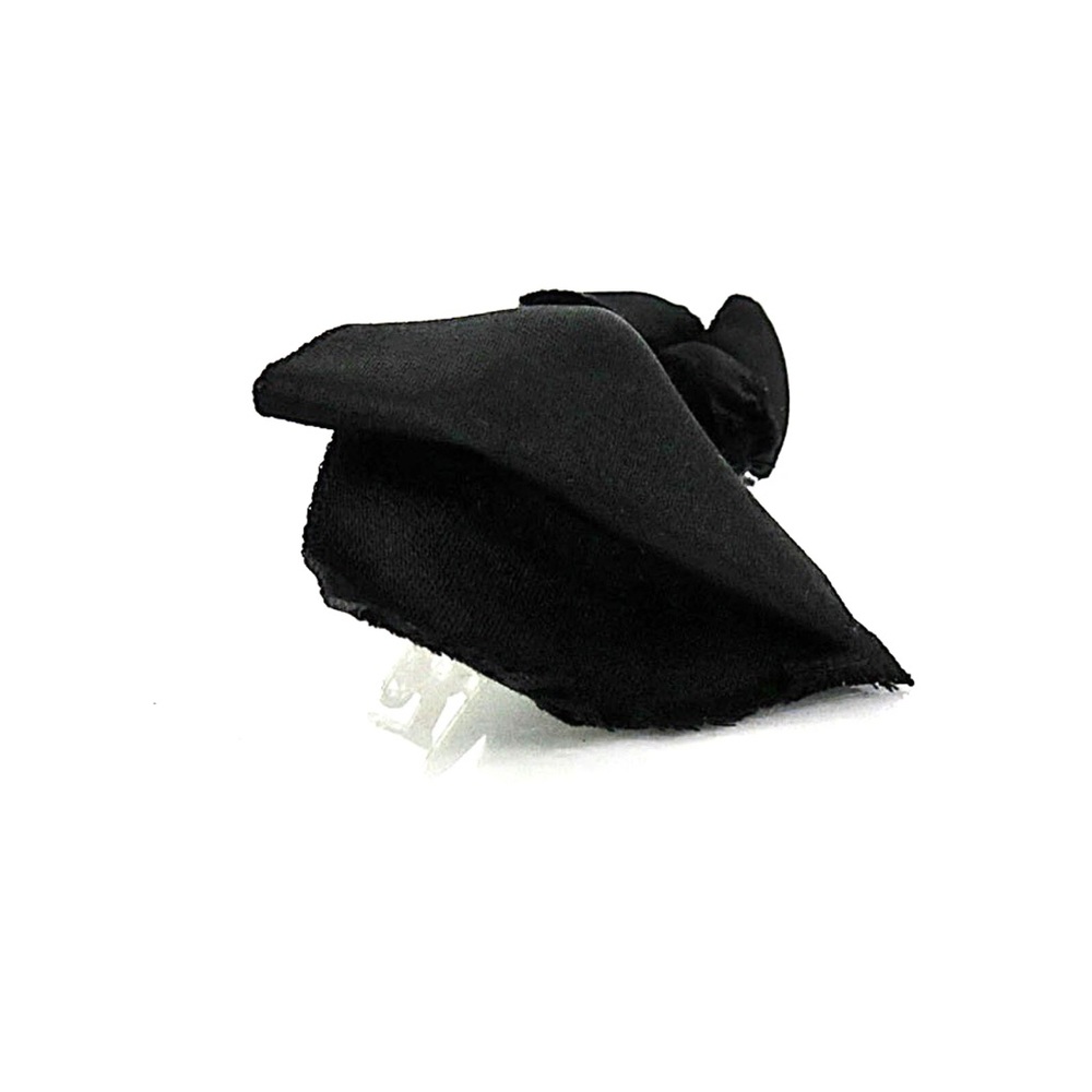 CHANEL Elegant Black Satin Hair Bow - Picture 5 of 9